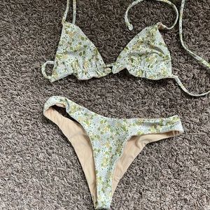 Lahea swim handmade bikini, size small top and bottom
